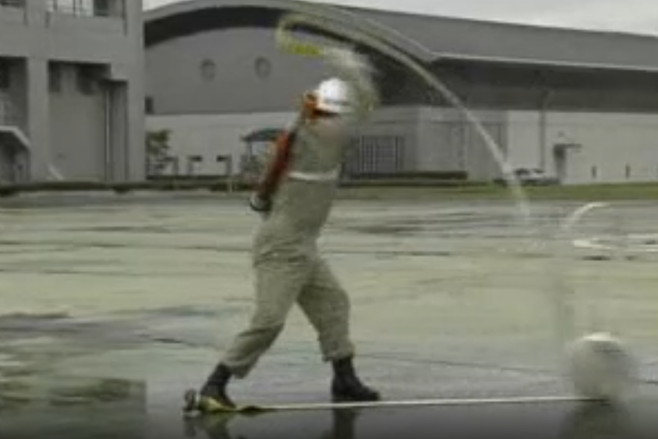 ホースの伸ばし方